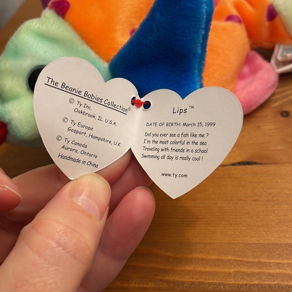 LIPS TY Beanie Baby - Picture 3 of 5